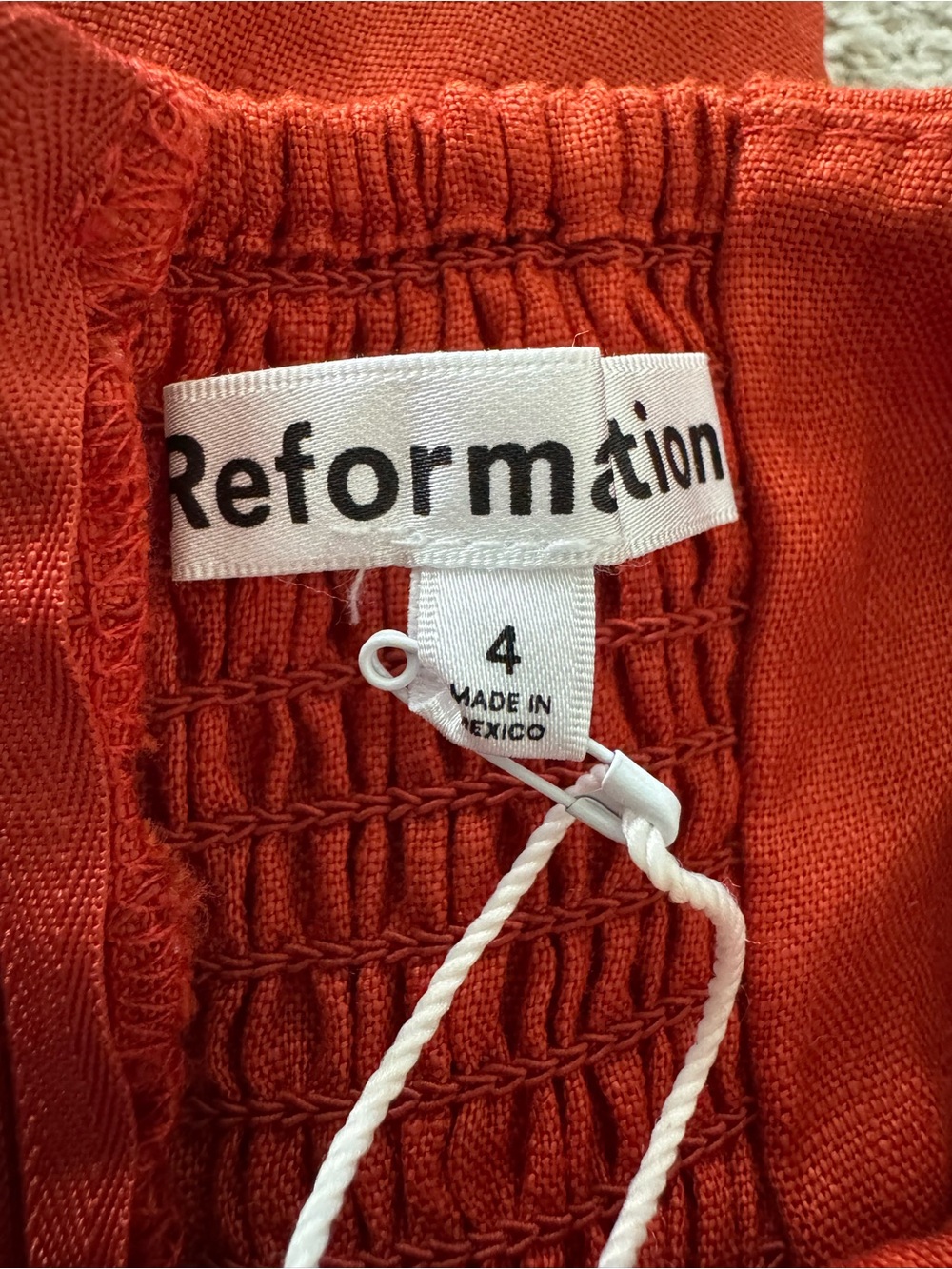 Reformation Sadey Linen Dress with Side Slit - Picture 5 of 6